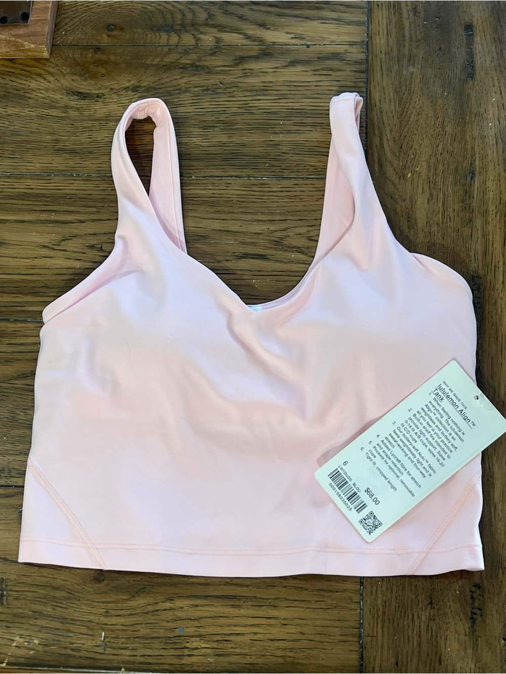 lululemon athletica Light Pink Seamless Scoop Bralette